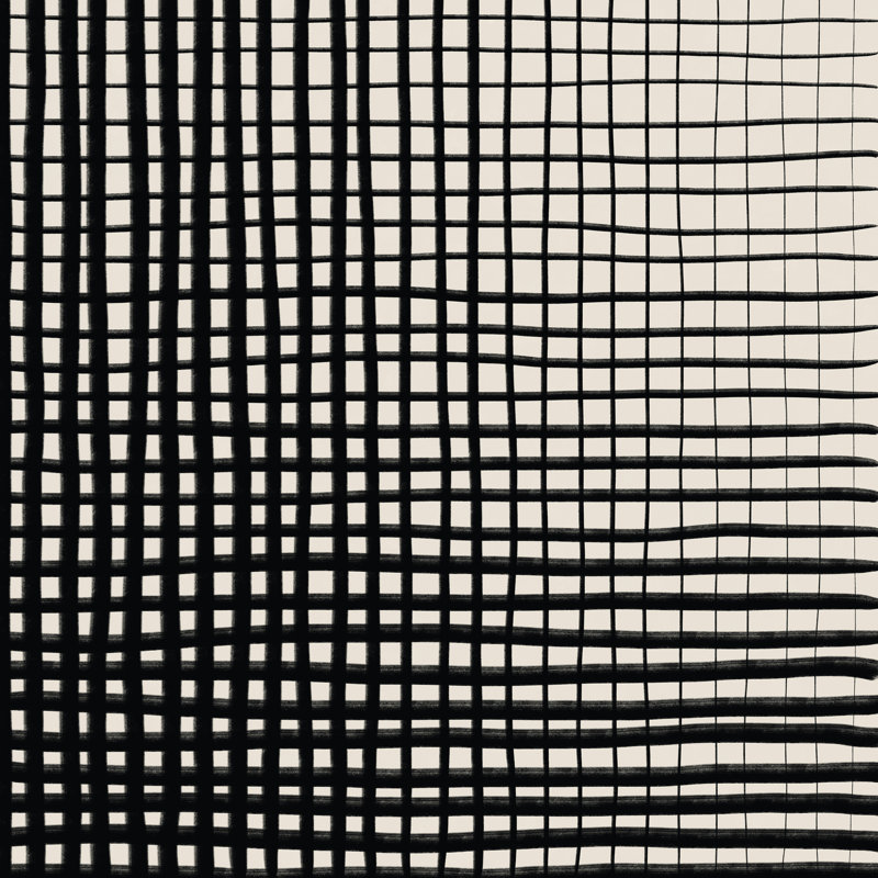 Grille dessiné à la main, H 12 po x l 12 po