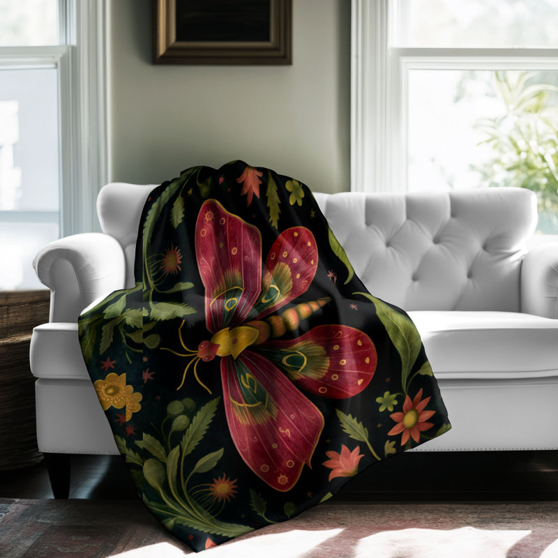 Couverture Moth Meadow Melody, L 30 po x L 40 po