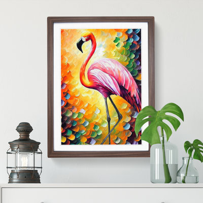 Flamingo Portrait No.2 - Single Picture Frame Print