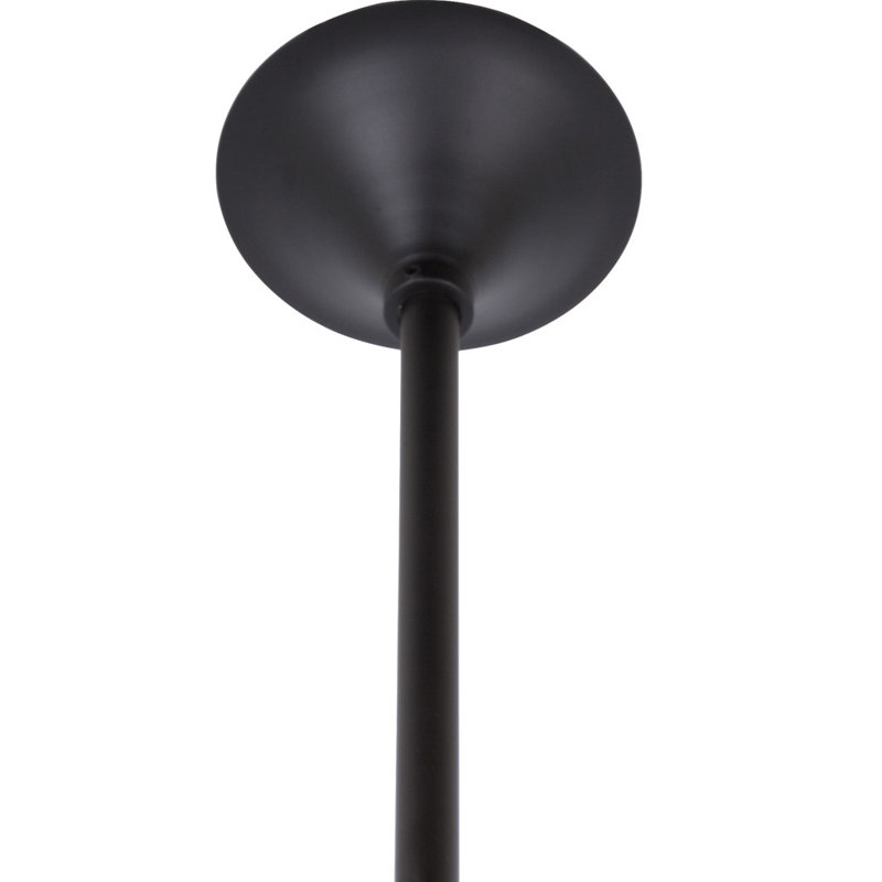 Tige de ventilateur de plafond Ar Ruthiane, H 30 po x l 3 po x P 3 po, Noir, noir, noir, noir