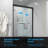 48'' W x 76'' H Frameless Shower Door Double Sliding Shower Door Tempered Glass Bathroom Shower Door-92618914