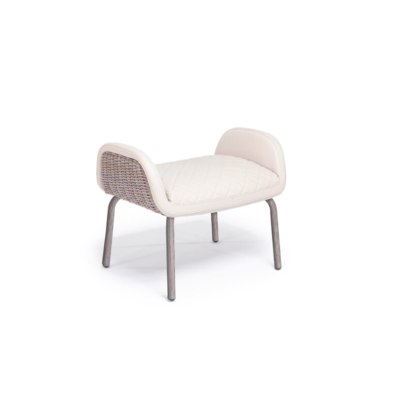 Elba Wicker Outdoor Ottoman