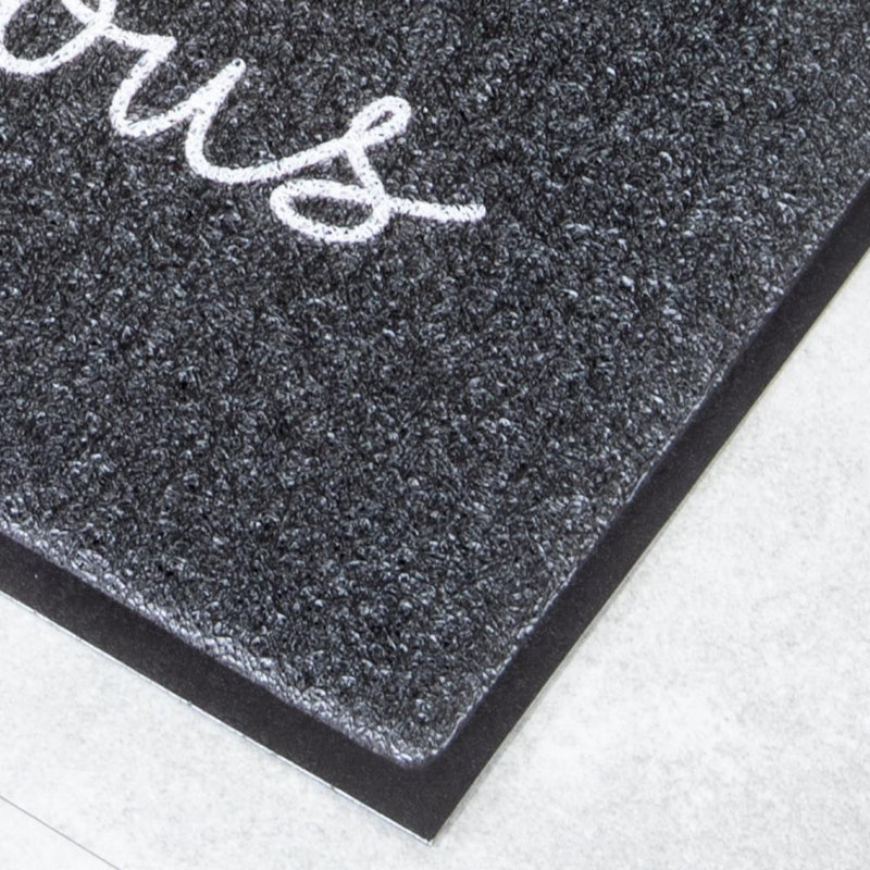 Saunderstown Non-Slip Indoor Doormat, Black