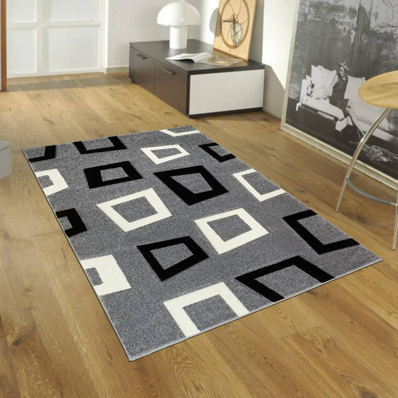 Geometric Indoor Rug, Rectangle 5'2" x 7'2"