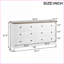 Commodes pour la chambre à coucher, commode blanche à 6 tiroirs avec tiroirs larges Poignées en métal | Blanc + rouge | Panneau de fibres à densité moyenne