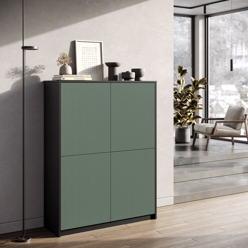 Bokamp 292.1cm Sideboard, Black/Green