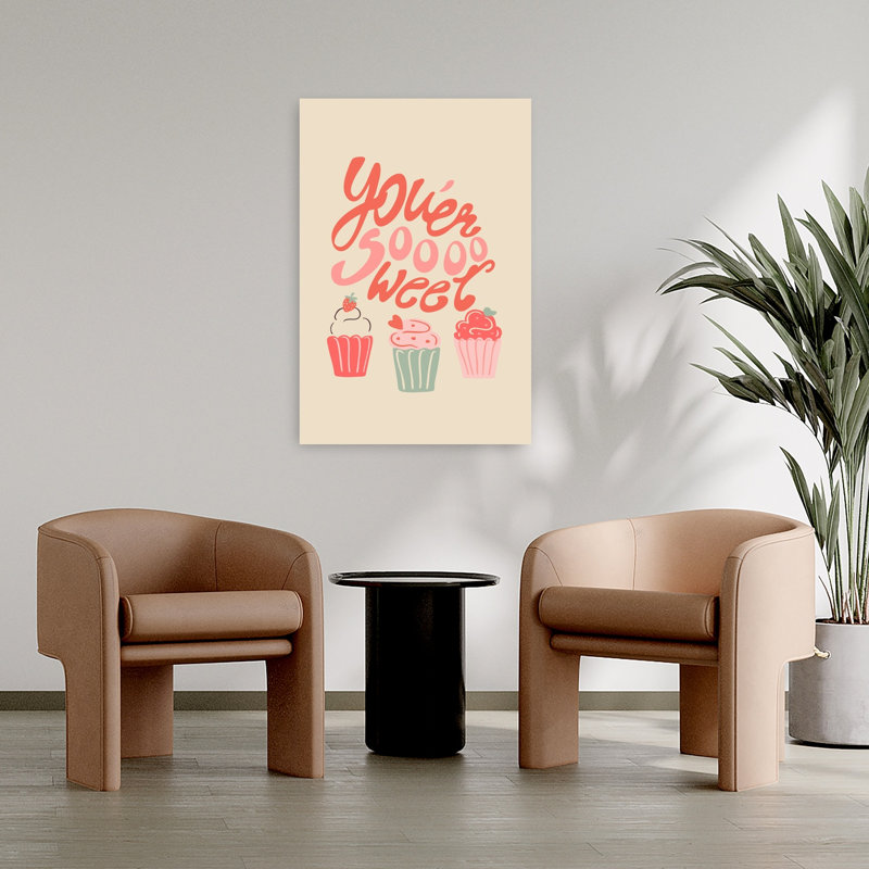 So Sweet Cupcakes Romantic Contemporary Wall Art