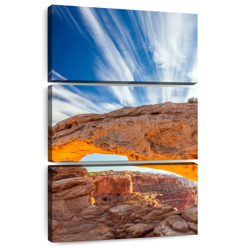 Alvord Mesa Arch Sunrise Glow, H 32 po x l 20 po