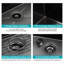 Évier de cuisine noir 27 en acier inoxydable 27 po - évier de cuisine 27 * 21 * 10 pouces à tablier frontal en acier inoxydable de calibre 16