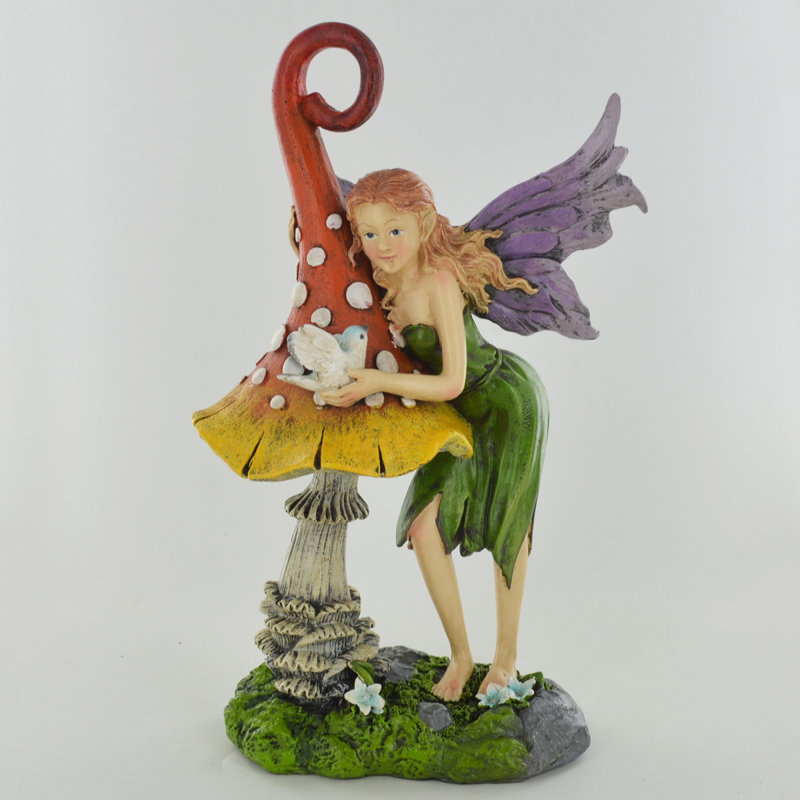 Elsa Fairies Weather Resistant UV Resistant Rust Resistant Plastic Garden Statue