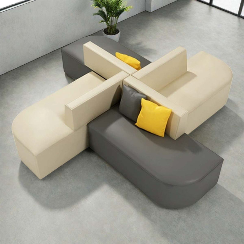 Creative casual double-sided reception sofa