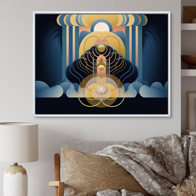 «Geometric Awakening Of Bodhi Consciousness - Impression sur toile géométrique moderne