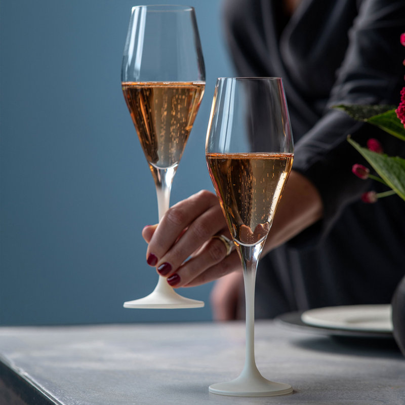 Manufacture Rock Blanc Champagne Flute