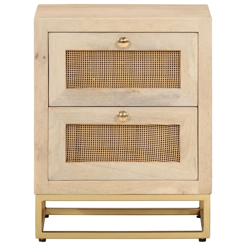 Astryd 40 cm W Iron Bedside Table