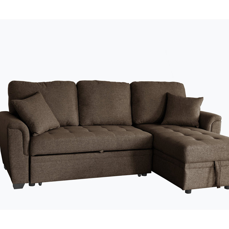 Modern 86.32'' Rolled Arm Sofa Bed Pull Out Couch Pull Out Sofa Sleeper Sofa Sofa Bed