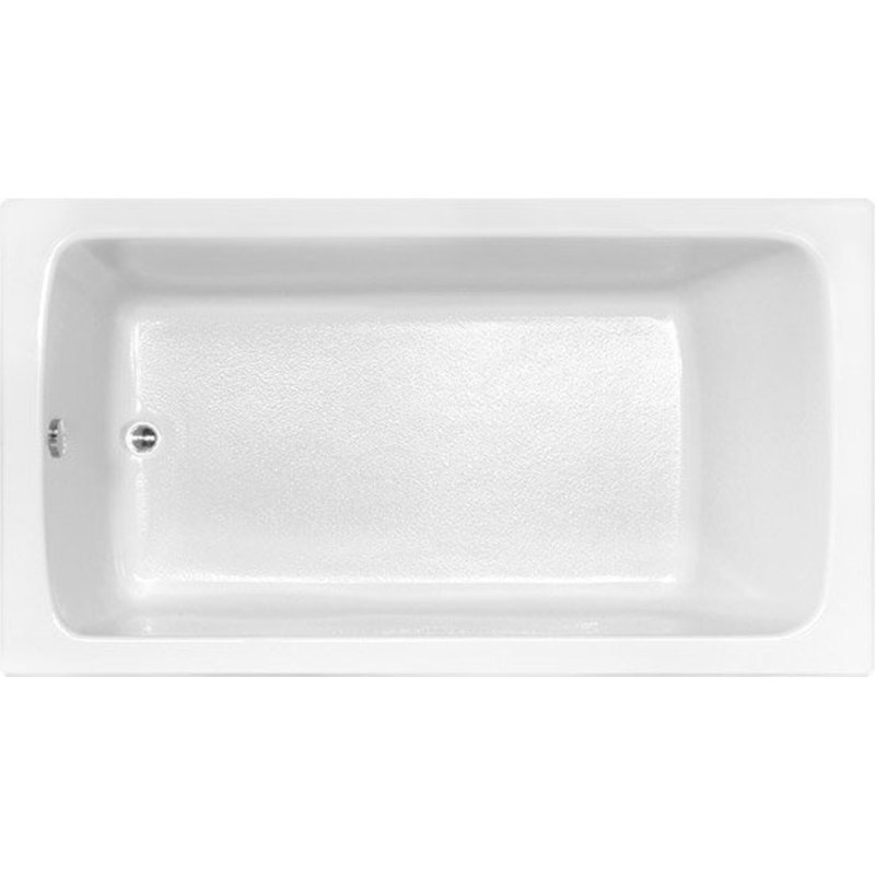Melissa 66'' L Soaking Bathtub, White, Matte Black