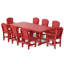 Ensemble de salle à manger 9 pièces 44 po x 94 po Heritage-125118831-109787835