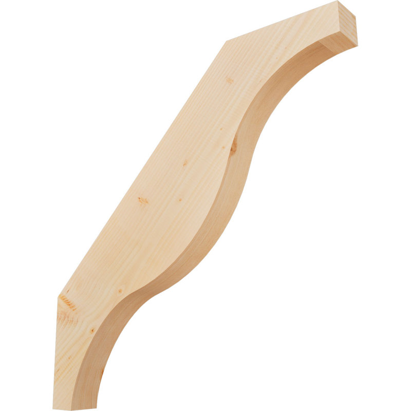 Attelle de genou Funston, Sapin de Douglas, Lisse, H 34 po x l 3,5 po x P 34 po
