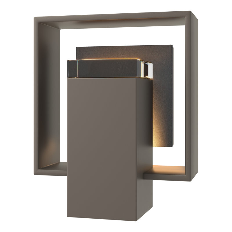 Shadow Box Aluminum Wall Light, 8.5" H x 7" W x 4" D, Coastal Dark Smoke