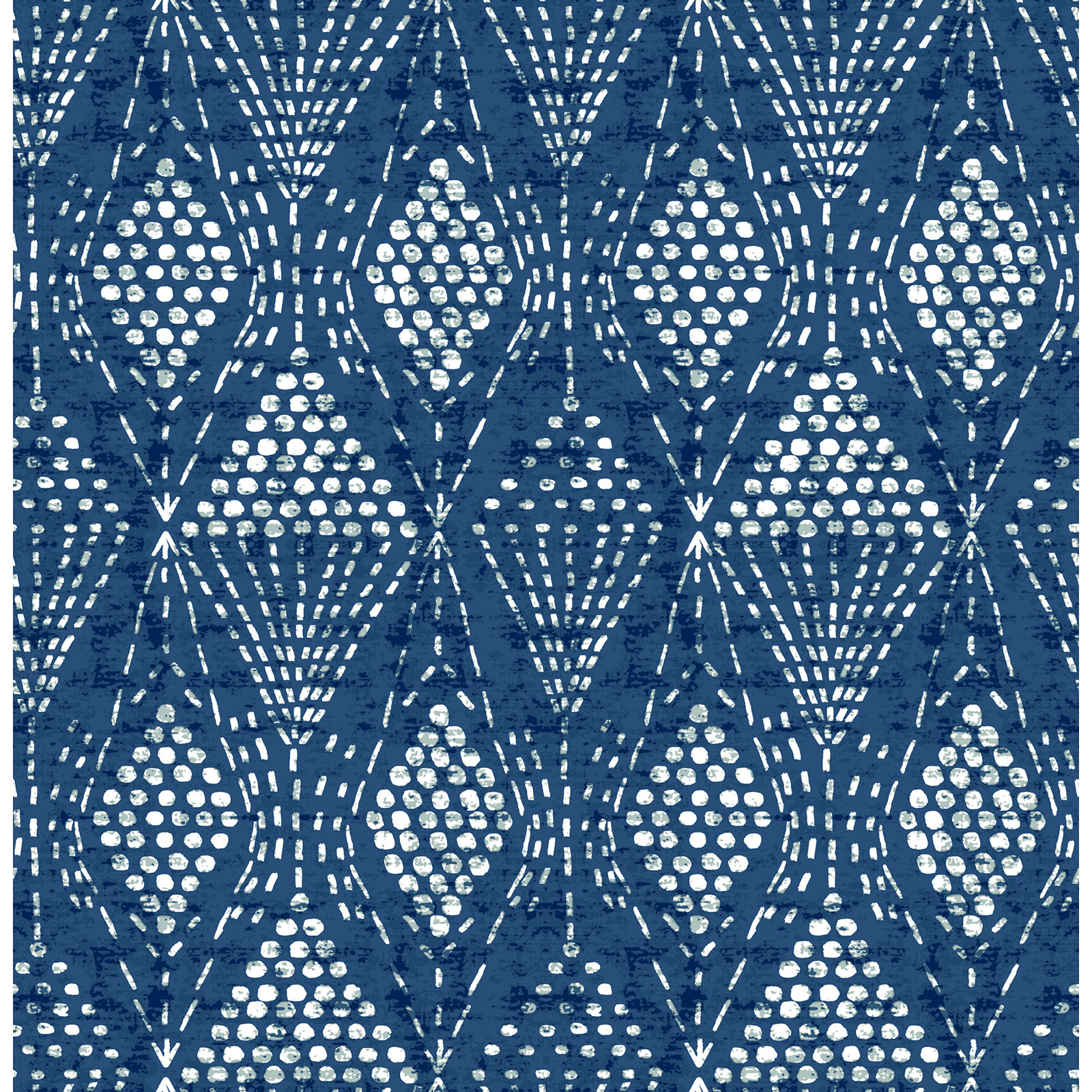 Aveta Geometric Wallpaper, Blue