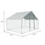Abri pour poulets en métal 10 * 6 * 6Ft - Fournissez une maison protégée et confortable pour votre poulailler