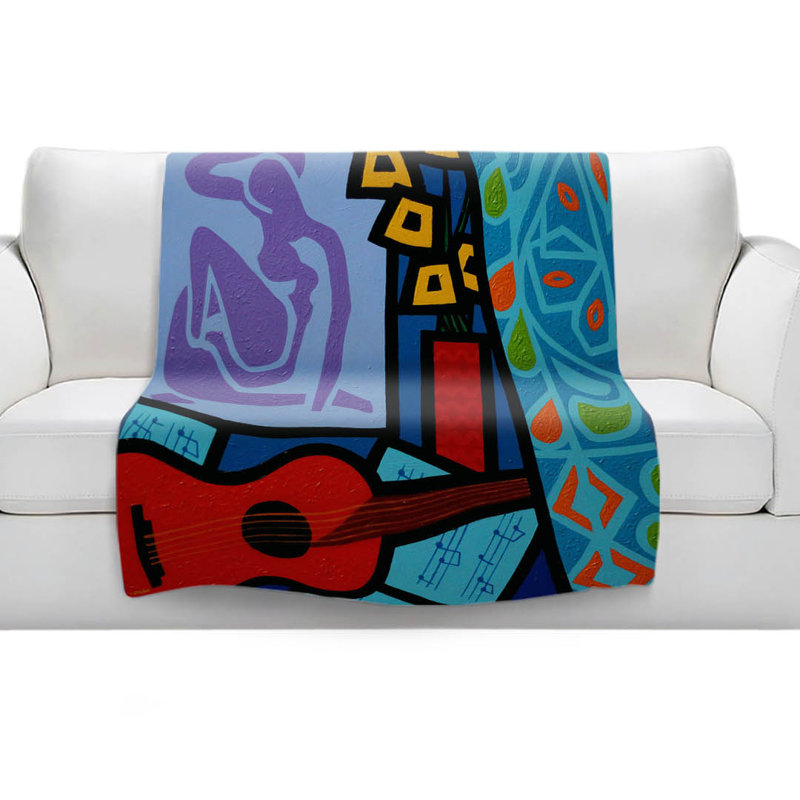 Couverture sherpa doux matisse, l 51 po x L 60 po