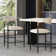 Maconay Upholstered Counter Stool with Metal Frame