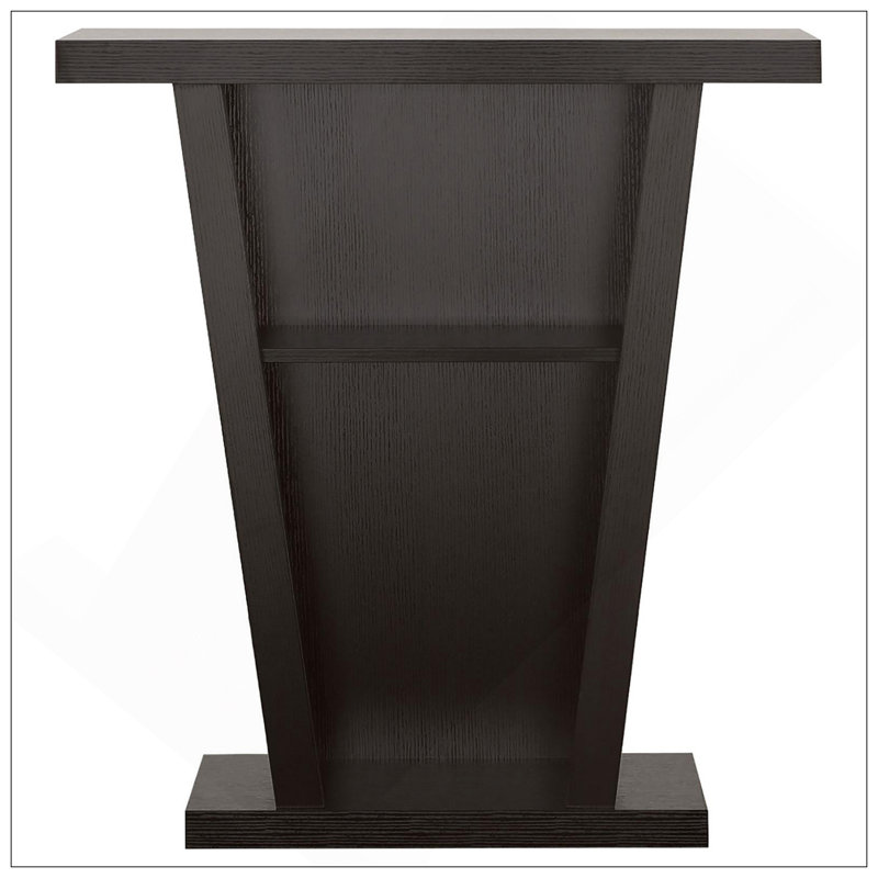Cappuccino 2-Shelf Console Table
