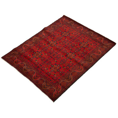 Araiz One-of-a-Kind 5'1" X 6'4" 2010s Wool Area Rug in Red