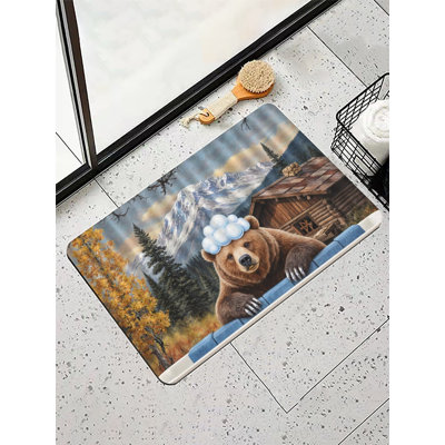 Tapis de bain Bear Cabin Mountain