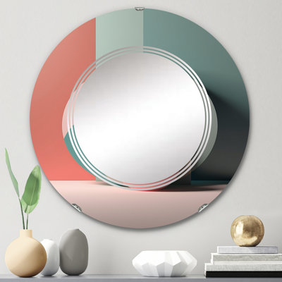 Anicetus - Miroir mural moderne rond