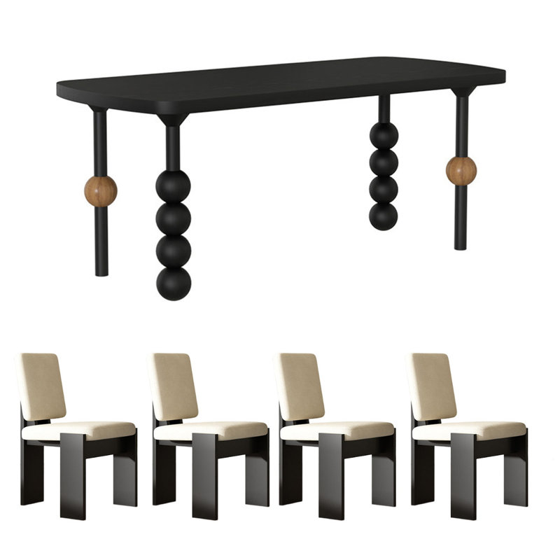 Table de salle à manger French, H 29,5 po x L 70,9 po x l 31,5 po
