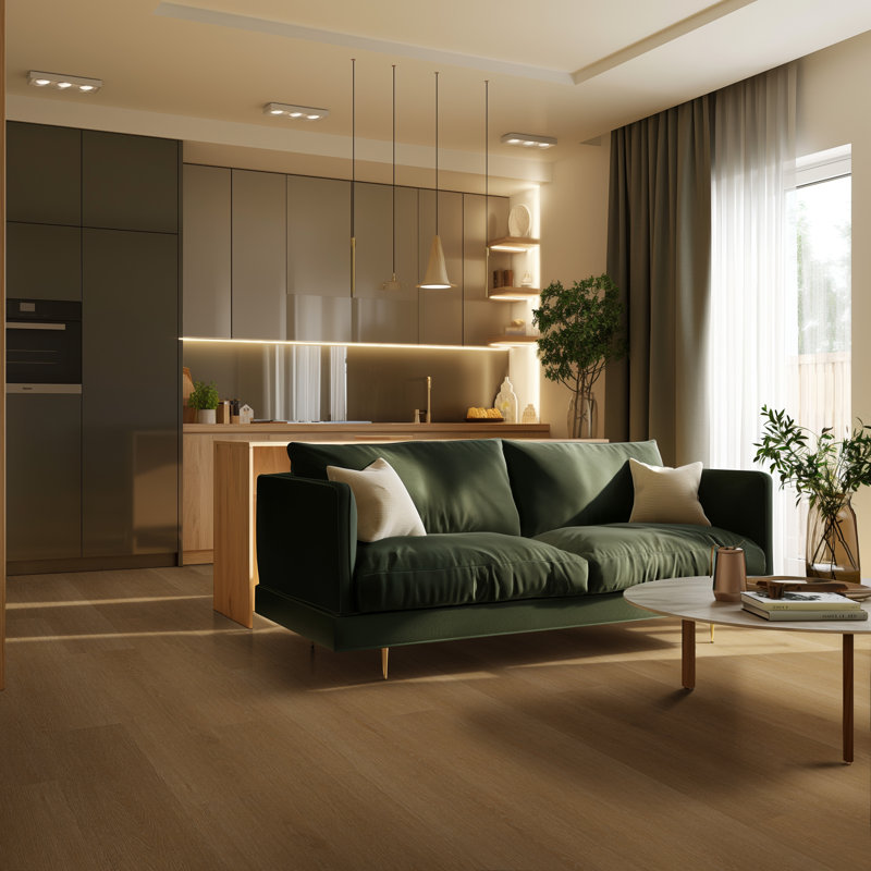 Wiltern Arlingten 9 in. x 60 in. 9mm 30mil Waterproof Rigid Core Luxury Vinyl Plank Flooring, Arlingten