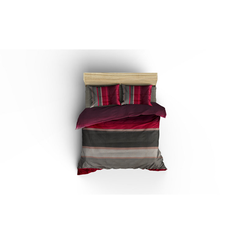 Ensemble de housse réversible pour couette, Double / grand + 2 taies d'oreiller standard
