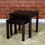 Ensemble de 2 tables gigognes en eucalyptus