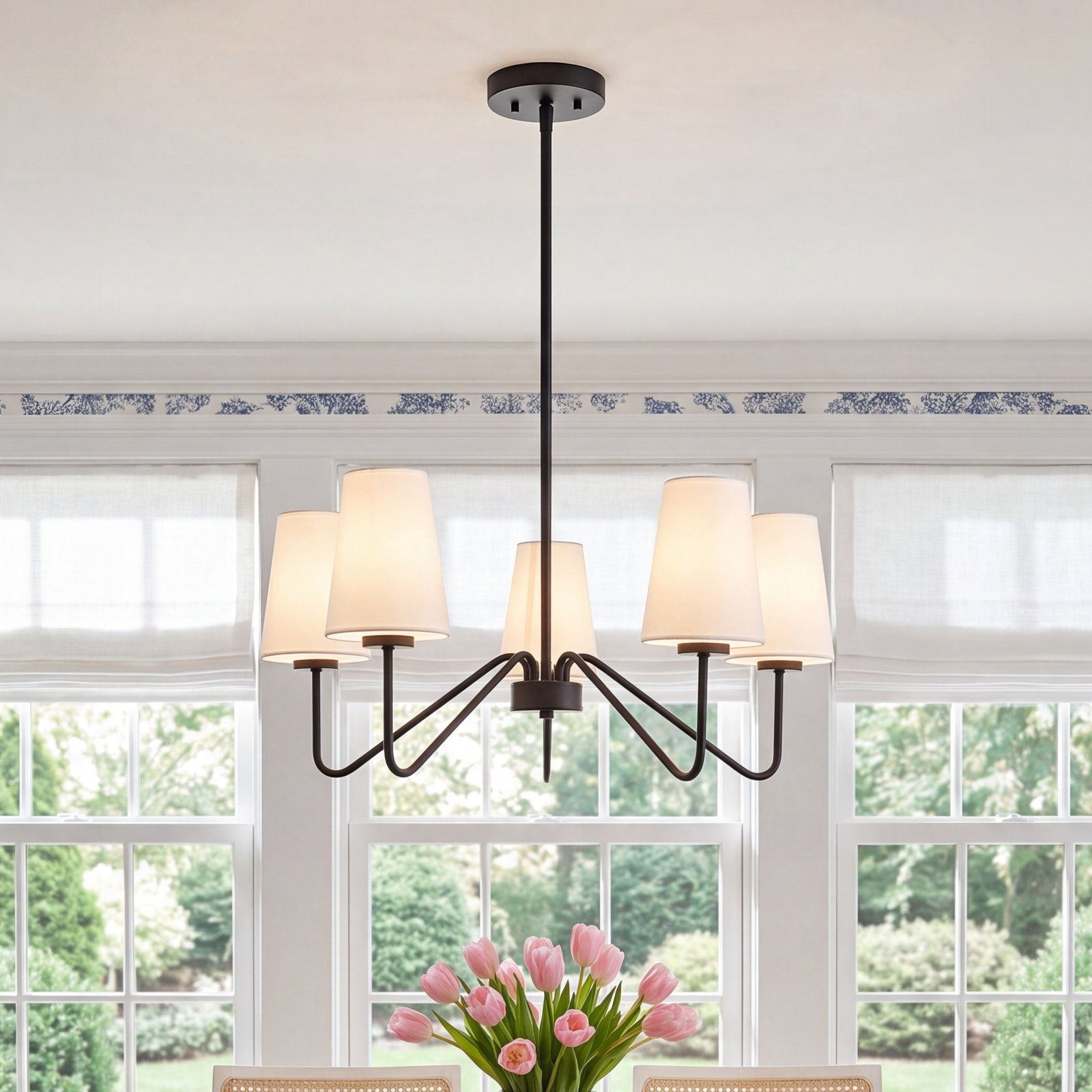Higginson 5-Light Chandelier, Black