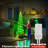 Green and Red LED Spiral Tree Lamp-339950549