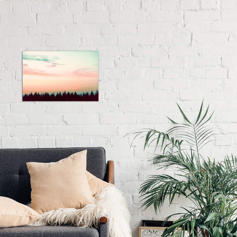 Sunset Over The Pines by Nature Magick - Wrapped Canvas Print, 66.04 cm H x 45.72 cm W x 3.175 cm D