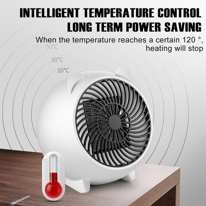 Portable Space Heater Hot And Cold Wind Mini Desk Heater For Office Heater