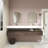 Alysa 84" Wall-Mounted Double Bathroom Vanity Set-71095562
