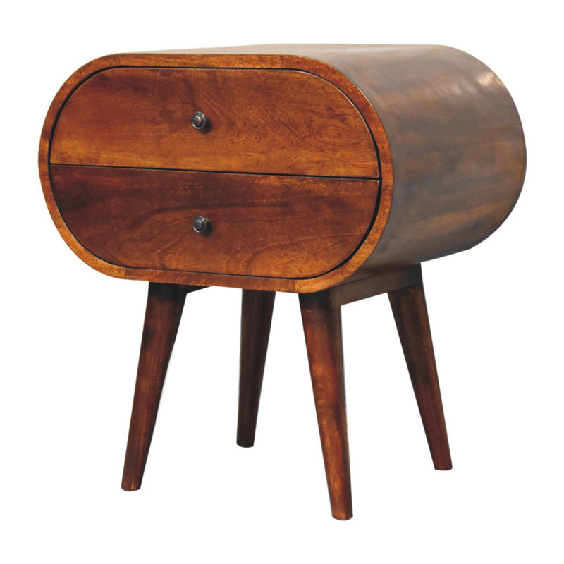 Table de chevet en bois massif Vogel