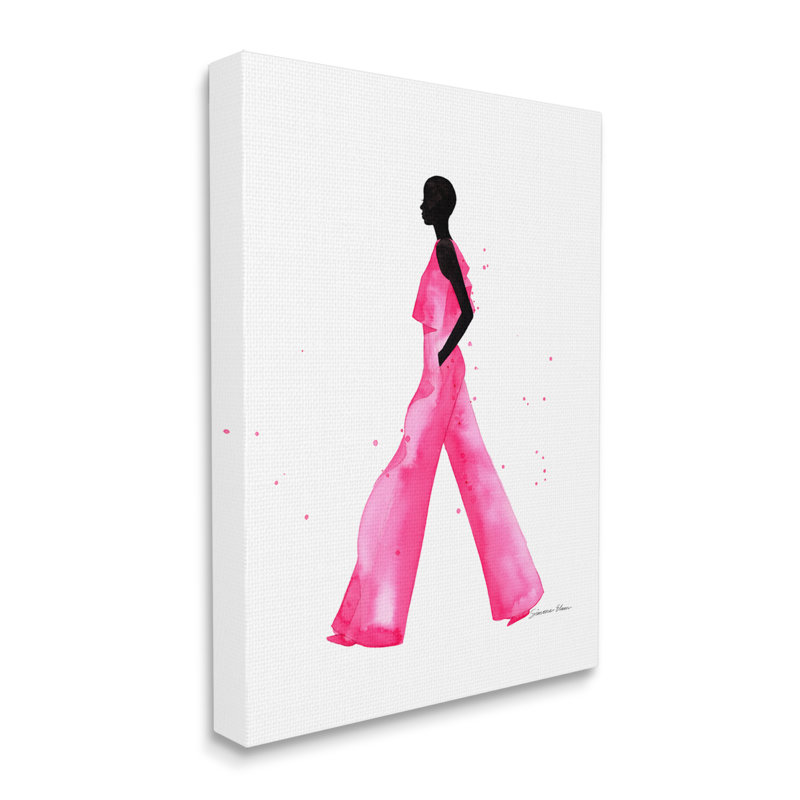 Rettke Modern Trendy Girl par Simone Elum, H 20 po x l 16 po x P 1,5 po