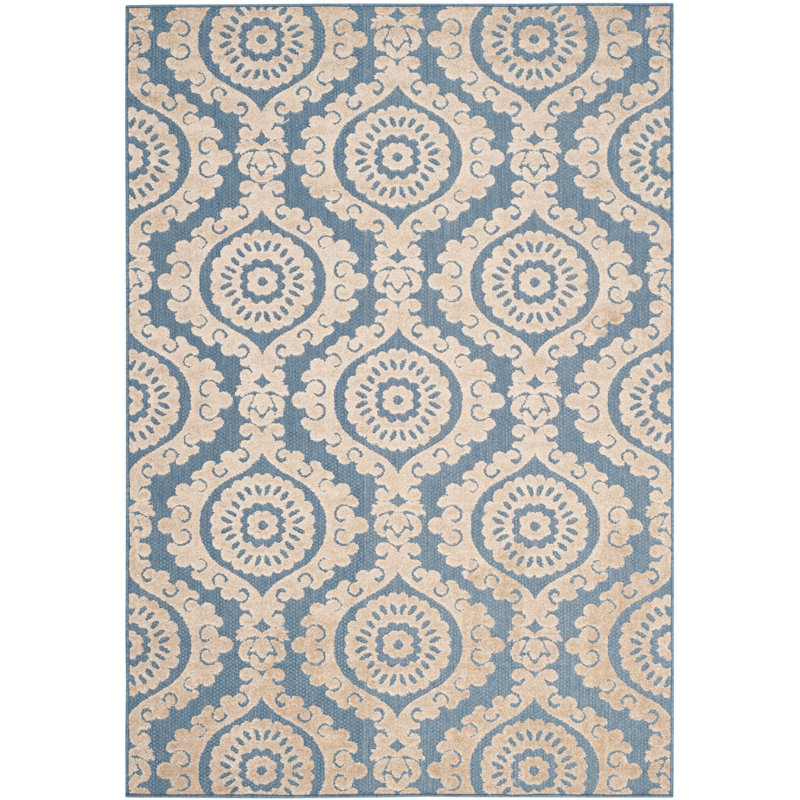 Danyea Performance Geometric Rug, Rectangle 3'3" x 5'3"