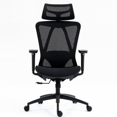 Chaise de bureau en filet à haut dossier