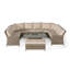 Balch Royal U Shaped Rattan Sofa Set - with Rising Table