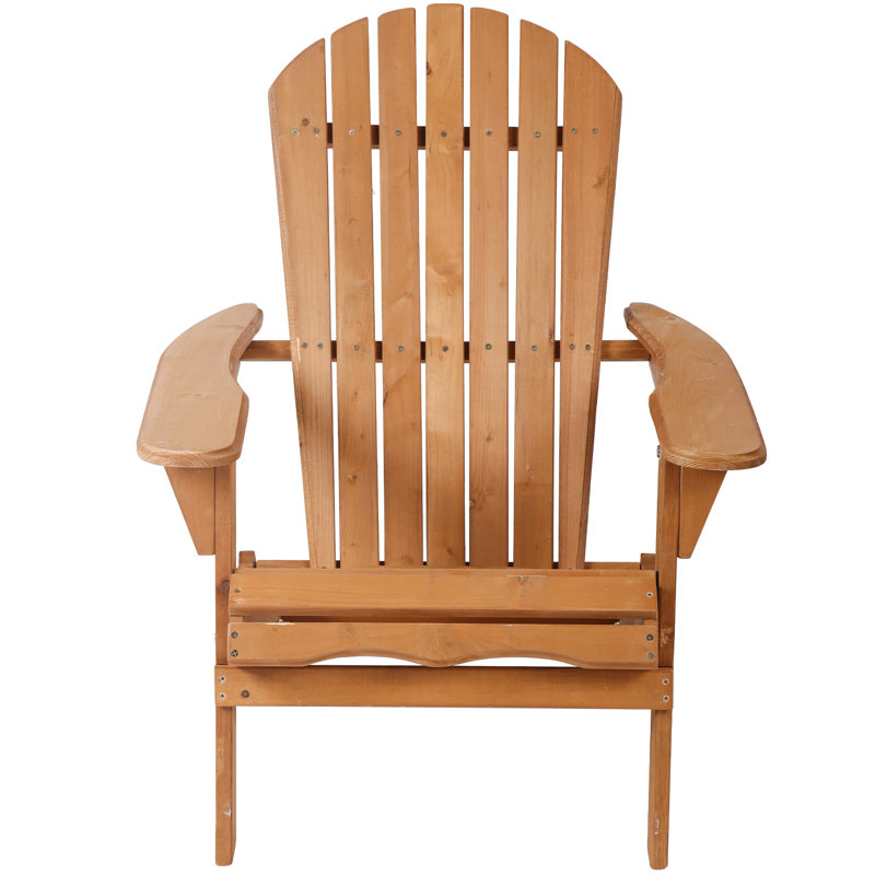 Chaise Adirondack pliante en bois massif Boisvert, Naturel