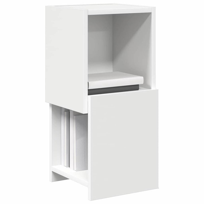Corner Accent Chest, White, 55cm H x 25.5cm W x 25cm D