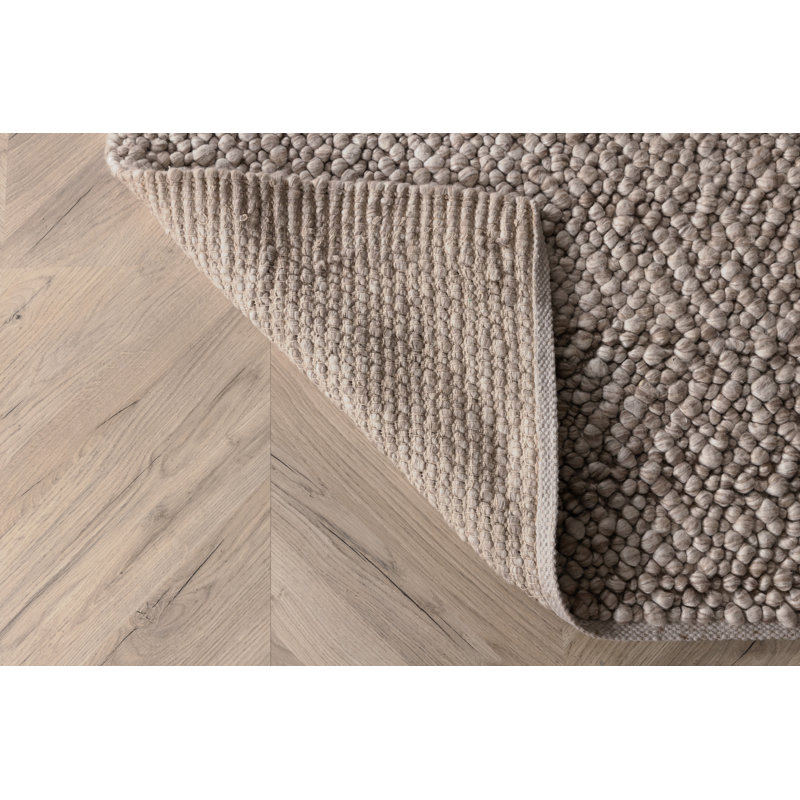 Salvador Solid Colour Wool Hand Woven Area Rug, Rectangle 170 x 240cm