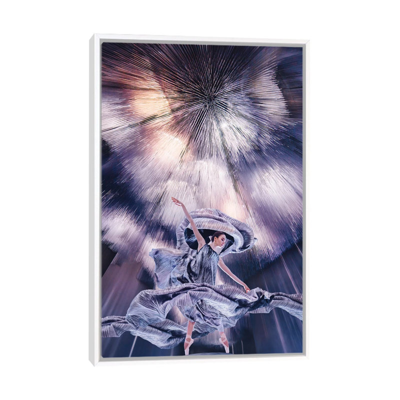 Northern Lights par Hobopeeba-impression, H 40 po x l 26 po x P 1,5 po, Toile blanche encadrée, Pas de tapis