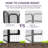 Heavy Duty Adjustable Metal Dog Pen Playpen Portable Foldable Pet Kennel Fence For Outdoor Indoor